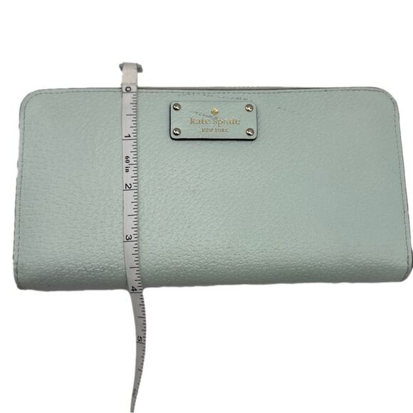 KATE SPADE New York Mint Green Zip Around Wallet - Picture 9 of 9